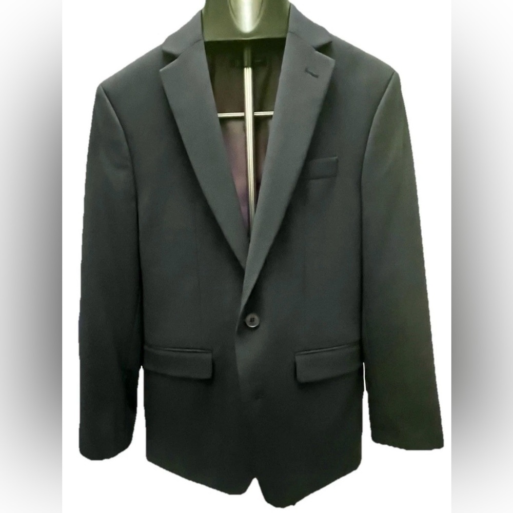INC International Concepts Men's Sport Coat Blazer Two Button Blue Slim Fit Med